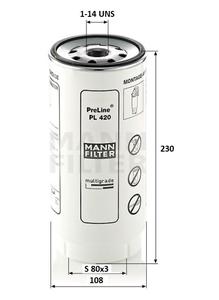 filtr palivový PL420x