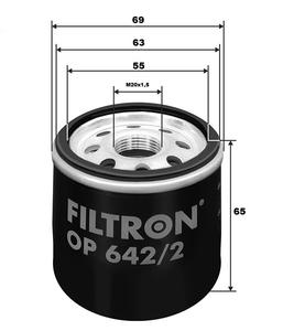filtr olejový OP642/2