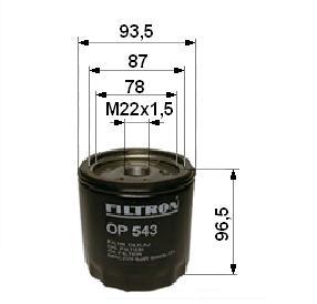 filtr olejový OP543 PL