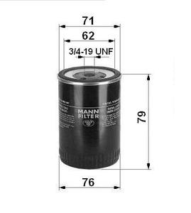 filtr olejový W712/43
